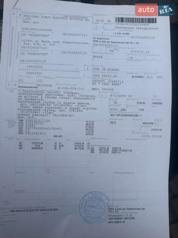 Максі-скутер Forte Unicorn 150 2024 в Тернополі фото 3 Максі-скутер Forte Unicorn 150 2024 в Тернополі