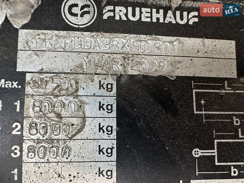 Самоскид напівпричіп Fruehauf DJD SA3 2008 в Києві фото 8 Самоскид напівпричіп Fruehauf DJD SA3 2008 в Києві
