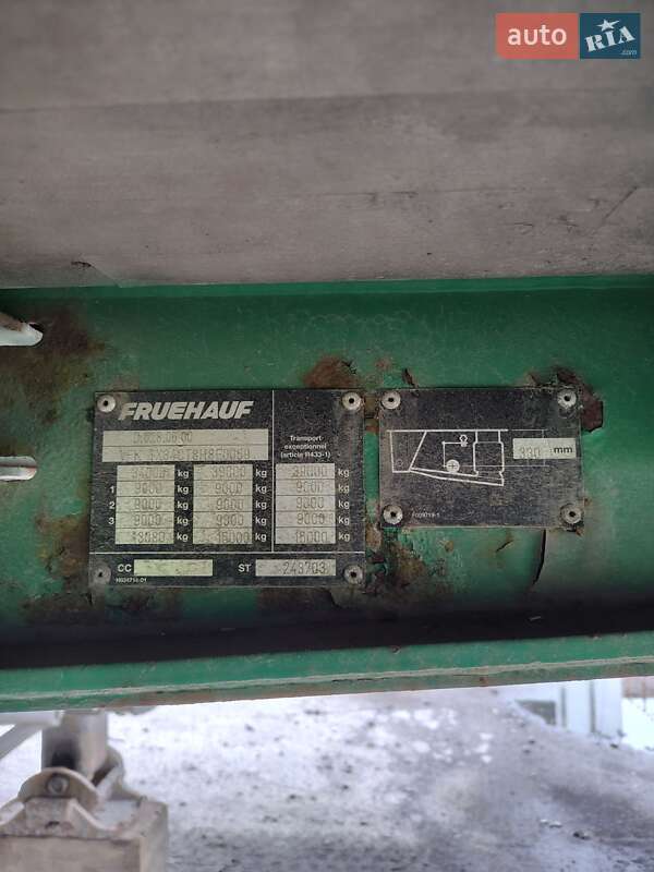 Тентованный борт (штора) - полуприцеп Fruehauf TF34 2008 в Демидовке фото 6 Тентованный борт (штора) - полуприцеп Fruehauf TF34 2008 в Демидовке