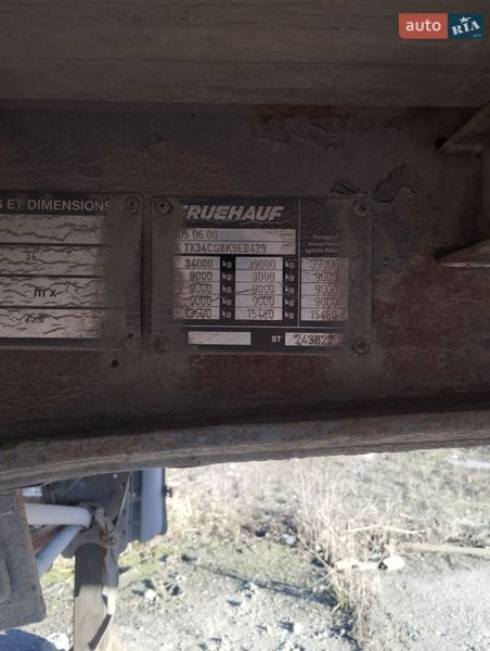 Бортовий напівпричіп Fruehauf TX 34C 2008 в Києві