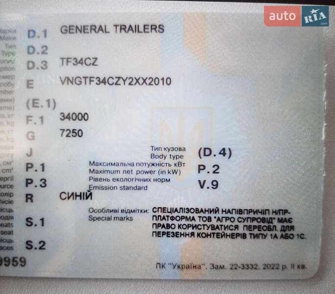 General Trailers TF 2000