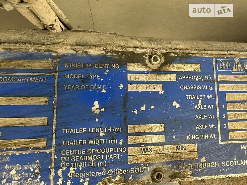 Рефрижератор полуприцеп Gray Adams GA2F 2010 в Львове