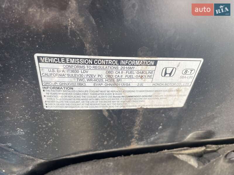 Седан Honda Civic 2016 в Вінниці фото 4 Седан Honda Civic 2016 в Вінниці