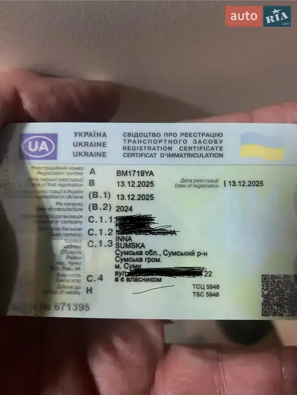 Внедорожник / Кроссовер Honda e:NP2 2024 в Сумах документ