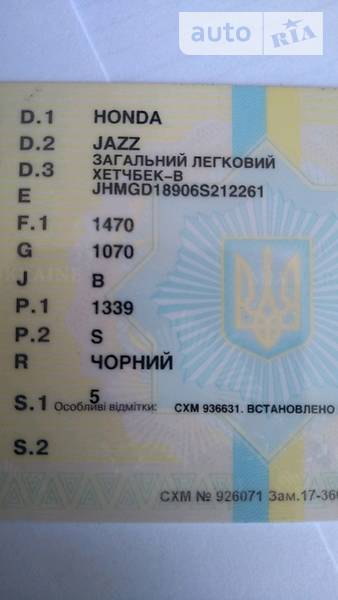 Мінівен Honda Jazz 2006 в Черкасах