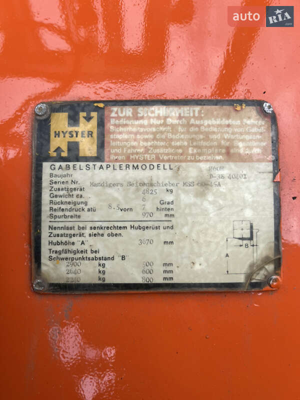 Вилочный погрузчик Hyster H 1990 в Черновцах