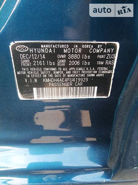 Седан Hyundai Elantra 2014 в Кривому Розі