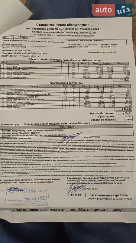 Внедорожник / Кроссовер Hyundai ix35 2010 в Одессе фото 42 Внедорожник / Кроссовер Hyundai ix35 2010 в Одессе