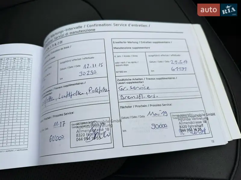 Внедорожник / Кроссовер Hyundai ix35 2014 в Ровно документ