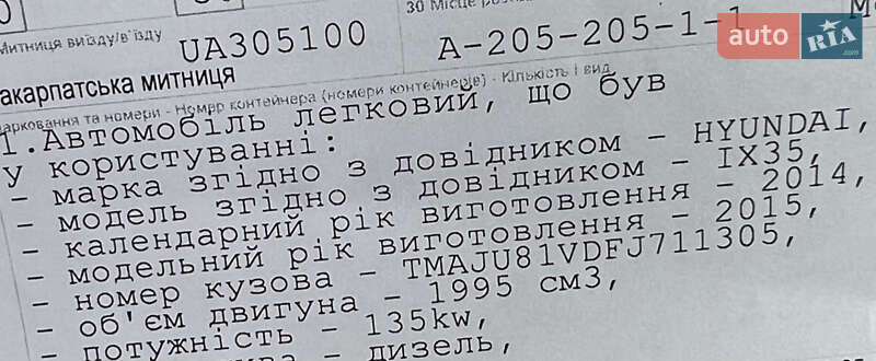 Позашляховик / Кросовер Hyundai ix35 2014 в Луцьку