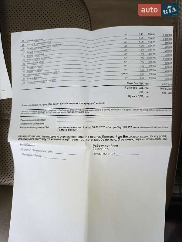 Внедорожник / Кроссовер Hyundai ix35 2012 в Харькове