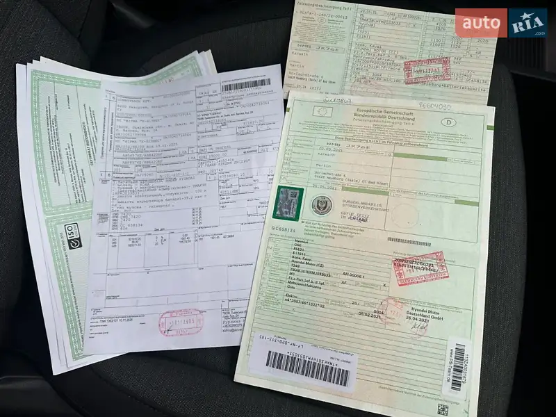 Внедорожник / Кроссовер Hyundai Kona 2021 в Виннице документ