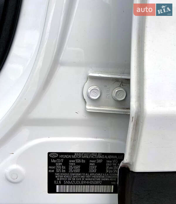 Внедорожник / Кроссовер Hyundai Santa FE 2017 в Львове