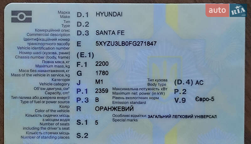 Внедорожник / Кроссовер Hyundai Santa FE 2015 в Житомире