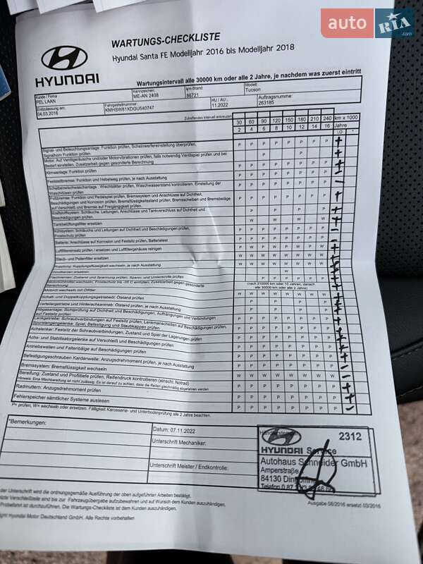 Внедорожник / Кроссовер Hyundai Santa FE 2016 в Гнивани