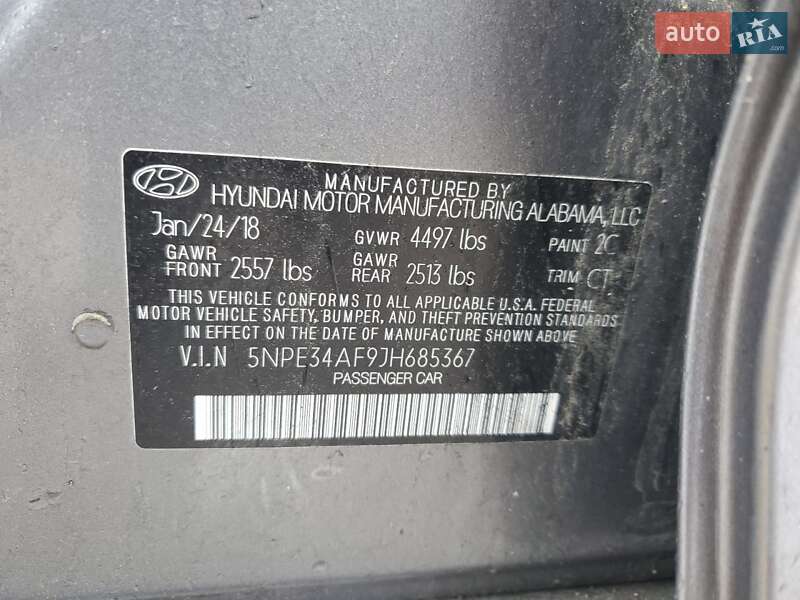 Седан Hyundai Sonata 2018 в Житомирі фото 12 Седан Hyundai Sonata 2018 в Житомирі