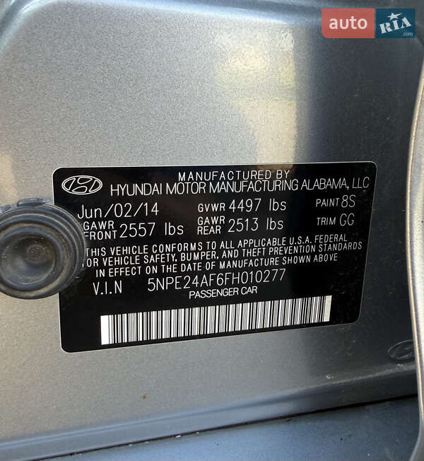 Седан Hyundai Sonata 2014 в Одесі