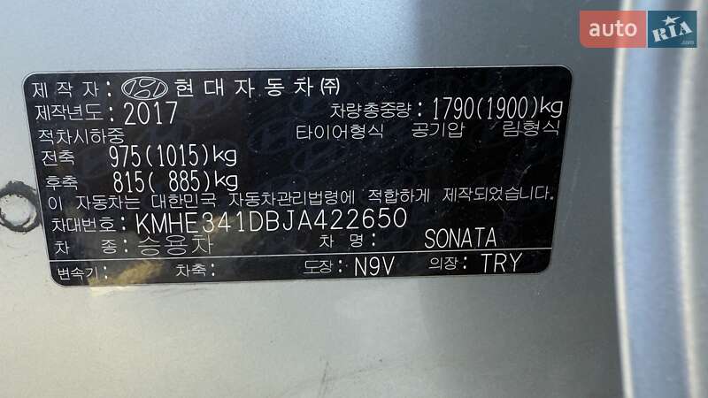 Седан Hyundai Sonata 2017 в Киеве