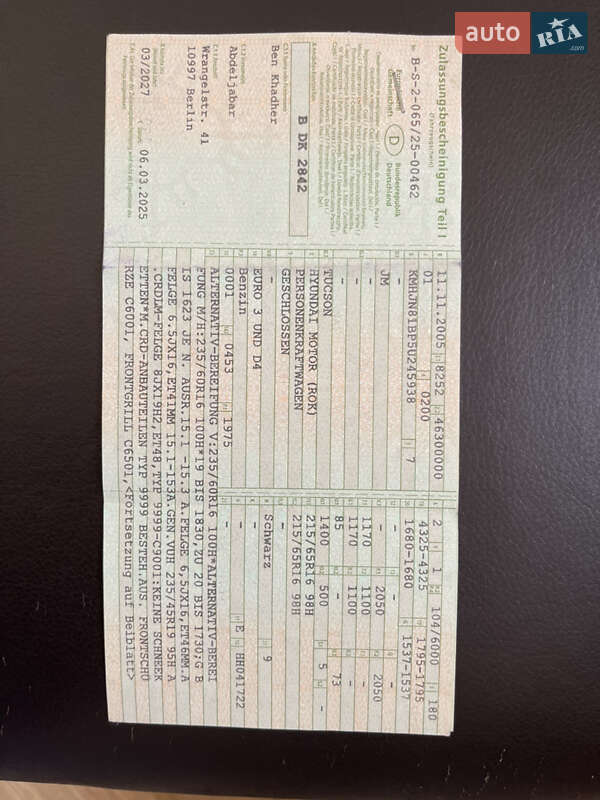 Внедорожник / Кроссовер Hyundai Tucson 2005 в Одессе