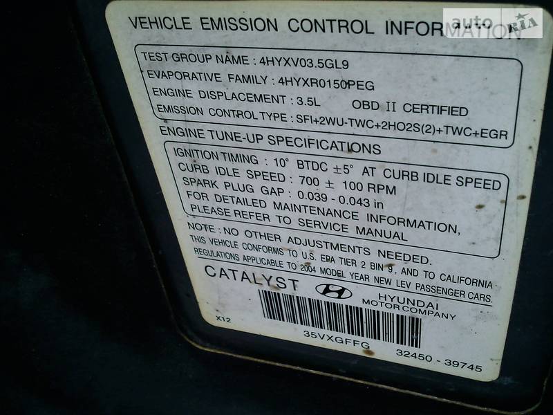 Седан Hyundai XG 2003 в Чернівцях