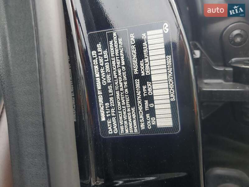 Позашляховик / Кросовер Infiniti QX30 2019 в Дніпрі