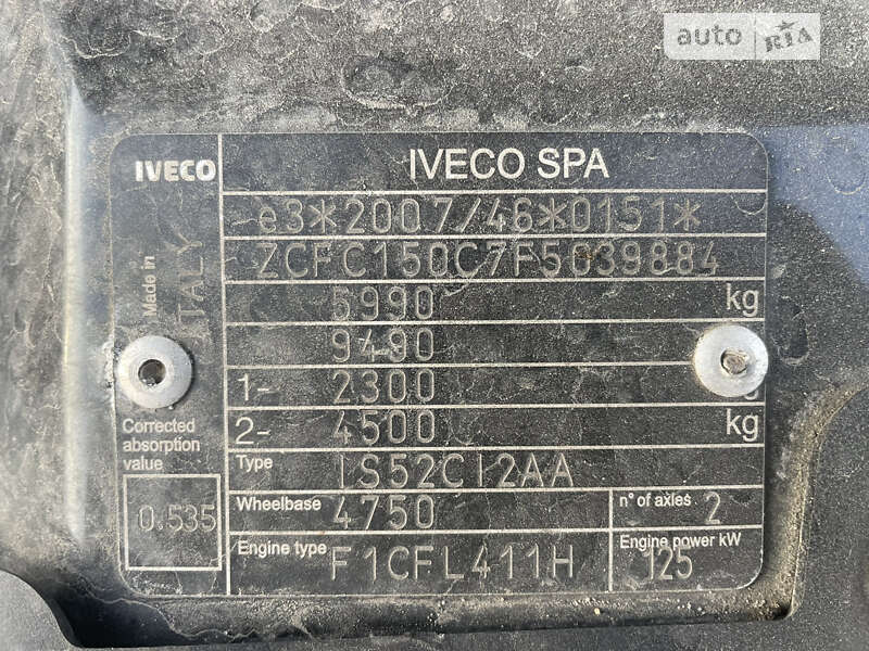 Тентованый Iveco Daily 2015 в Ковеле