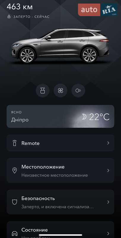 Позашляховик / Кросовер Jaguar F-Pace 2022 в Дніпрі