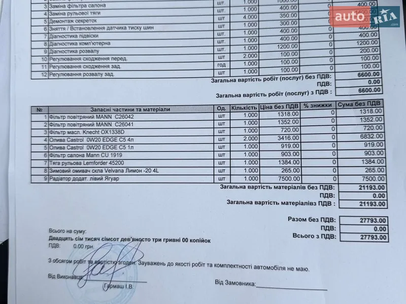 Позашляховик / Кросовер Jaguar F-Pace 2024 в Чернігові документ 2 фото Позашляховик / Кросовер Jaguar F-Pace 2024 в Чернігові документ