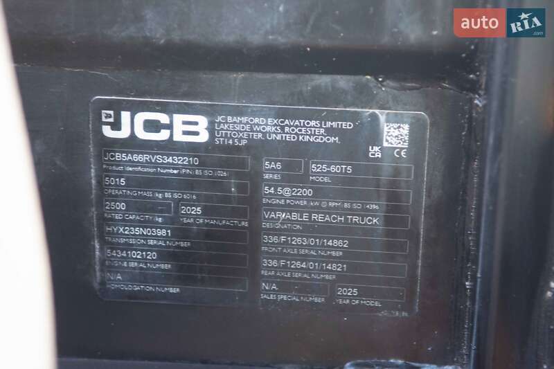 Підйомник телескопічний JCB 525-60 Hi-Viz 2025 в Житомирі