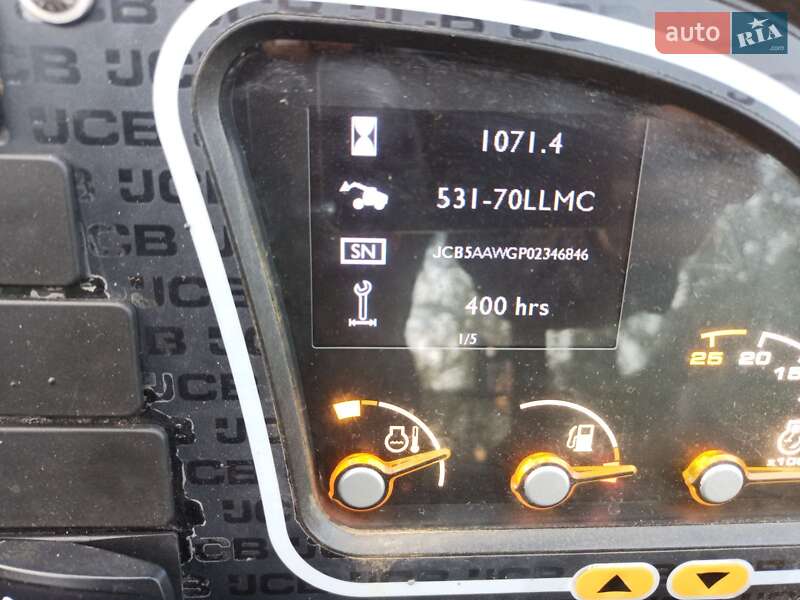 Телескопический погрузчик JCB 531-70 2015 в Житомире
