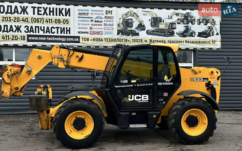 Телескопический погрузчик JCB 533-105 2017 в Житомире