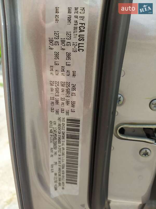 Позашляховик / Кросовер Jeep Cherokee 2019 в Полтаві фото 19 Позашляховик / Кросовер Jeep Cherokee 2019 в Полтаві