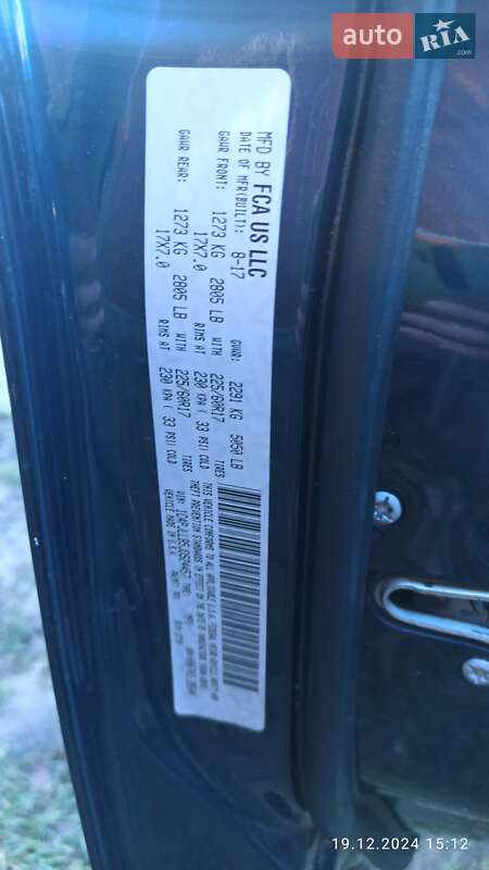 Внедорожник / Кроссовер Jeep Cherokee 2017 в Виннице