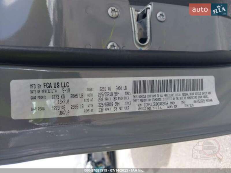 Позашляховик / Кросовер Jeep Cherokee 2019 в Рівному фото 26 Позашляховик / Кросовер Jeep Cherokee 2019 в Рівному