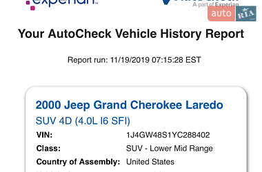 Внедорожник / Кроссовер Jeep Grand Cherokee 2000 в 