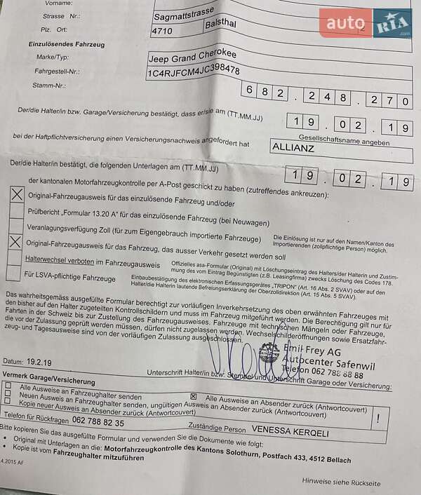 Позашляховик / Кросовер Jeep Grand Cherokee 2019 в Коростені