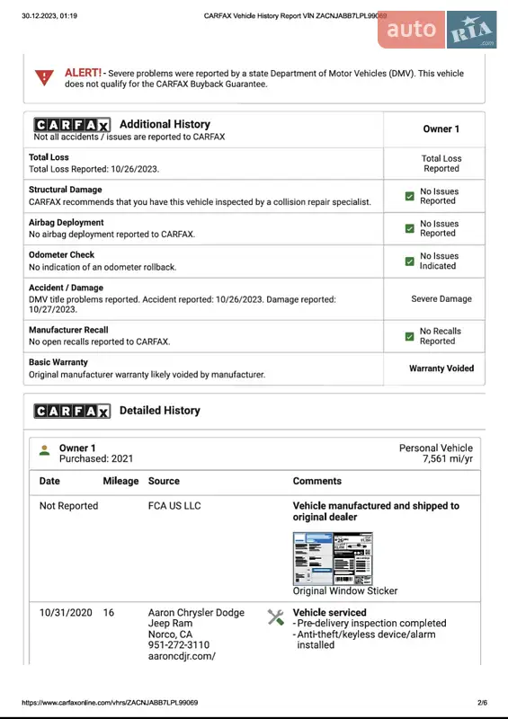 Внедорожник / Кроссовер Jeep Renegade 2020 в Киеве документ 5 фото Внедорожник / Кроссовер Jeep Renegade 2020 в Киеве документ