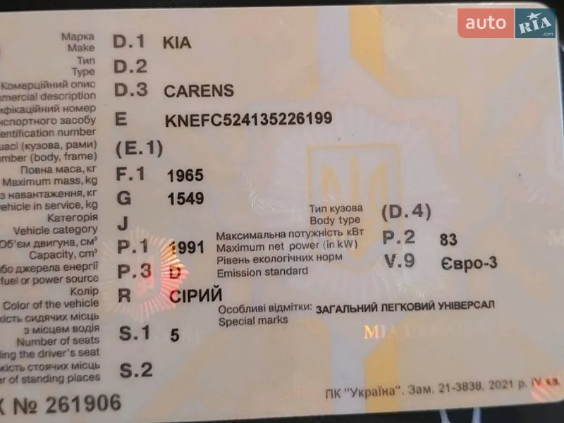 Kia Carens 2002