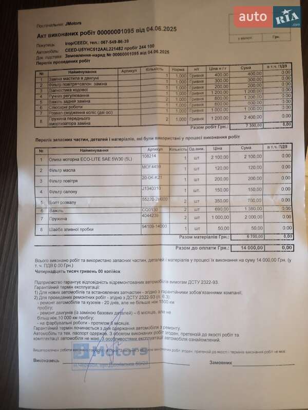 Хэтчбек Kia Ceed 2010 в Черкассах