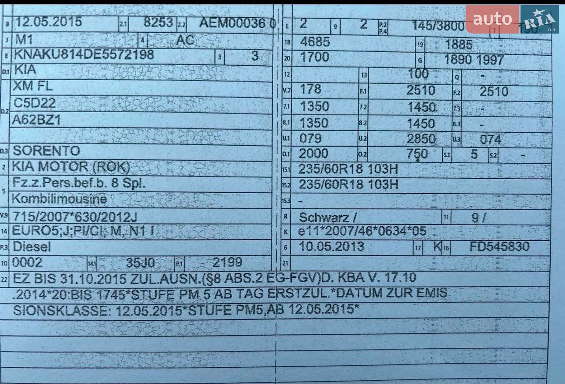 2015 Kia Sorento - мініатюра 3