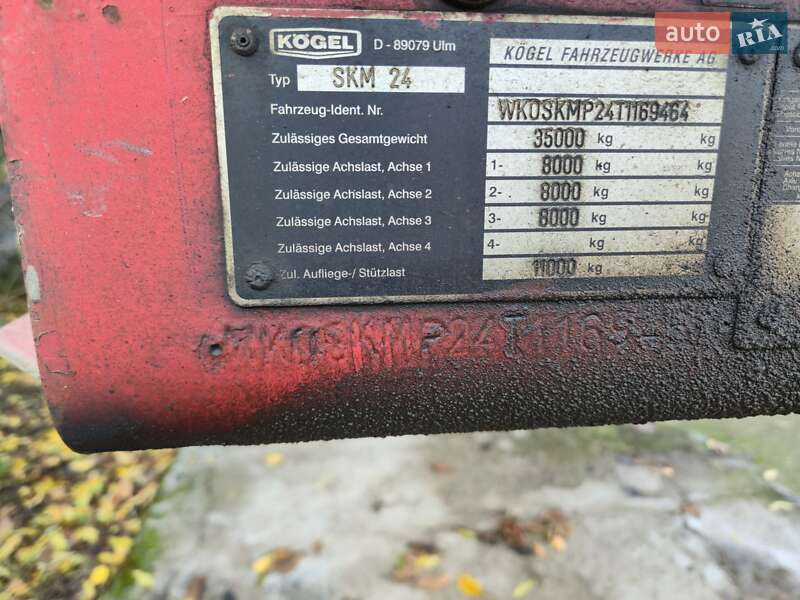 Самосвал полуприцеп Kogel BPW 1999 в Сарате фото 15 Самосвал полуприцеп Kogel BPW 1999 в Сарате