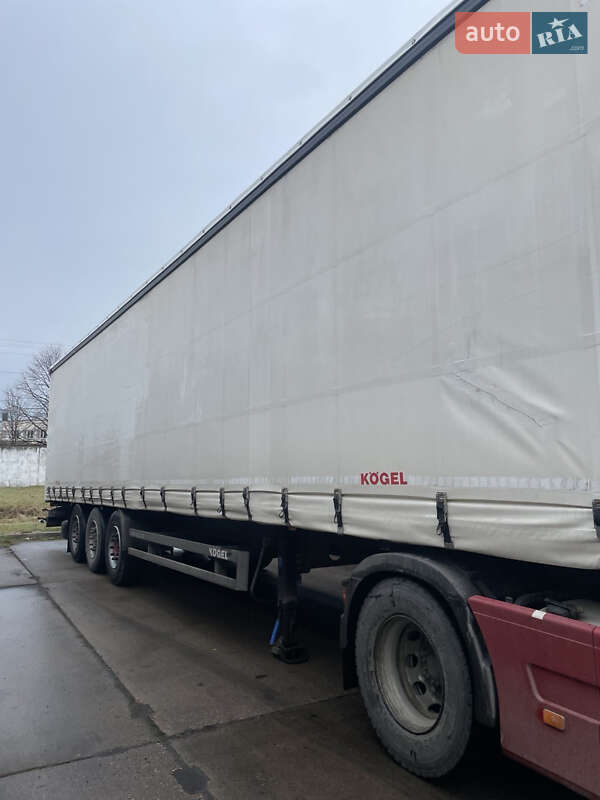 Тентований борт (штора) - напівпричіп Kogel S 24 2014 в Грушево