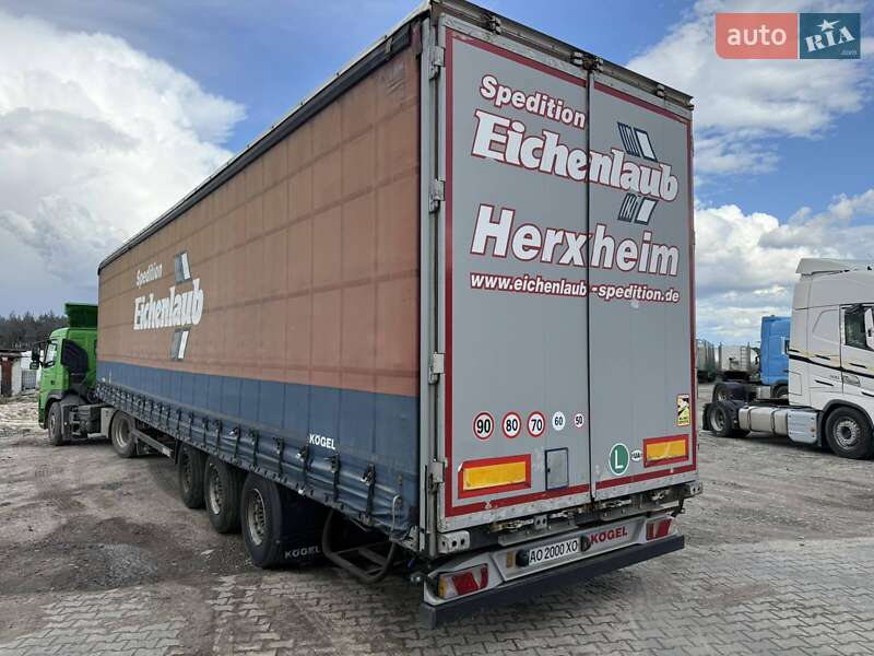 Тентований борт (штора) - напівпричіп Kogel S 24 2013 в Ковелі