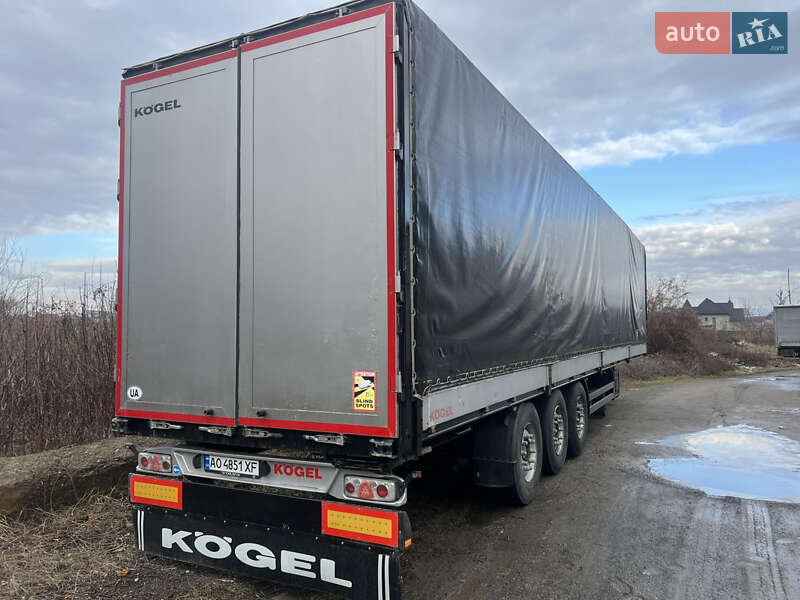 Тентованный борт (штора) - полуприцеп Kogel SN 24 2010 в 