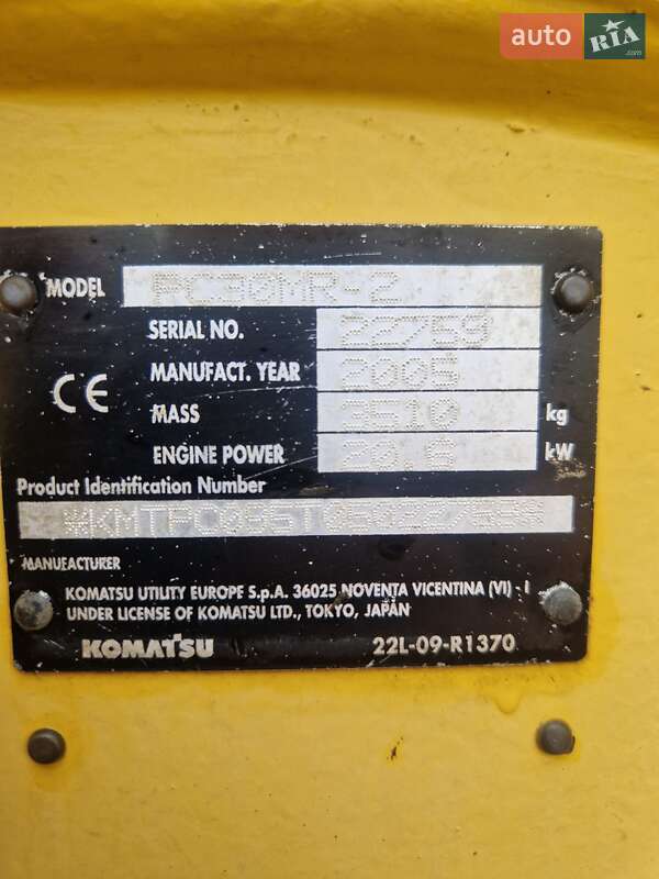 Міні-екскаватор Komatsu PC 30MR 2006 в Чернівцях