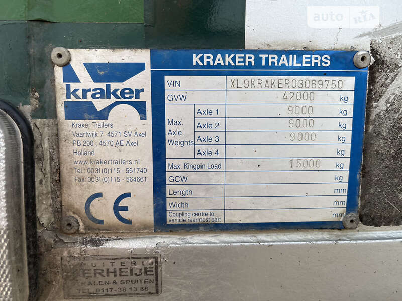 Самосвал полуприцеп Kraker BU10-18STK 2004 в Виннице