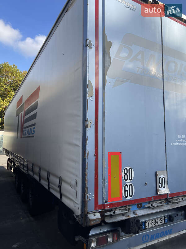 Тентованный борт (штора) - полуприцеп Krone SD 2013 в Березному