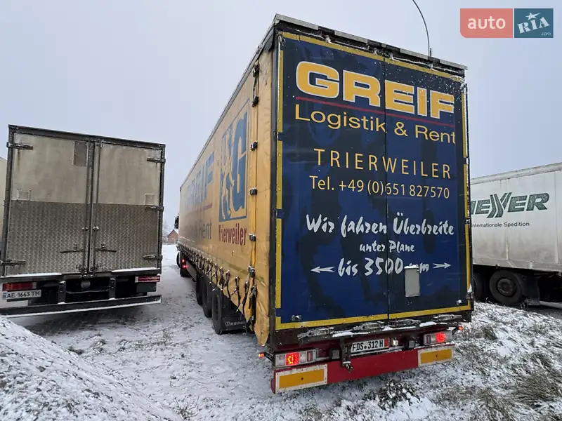 Тентованный борт (штора) - полуприцеп Krone SDP 24 2015 в 