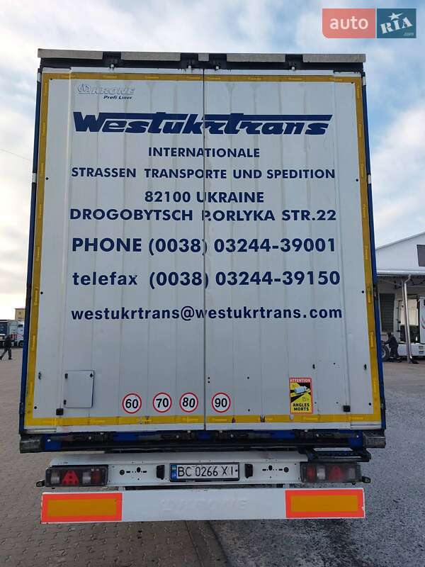 Тентованный борт (штора) - полуприцеп Krone SDP 27 2012 в Дрогобыче