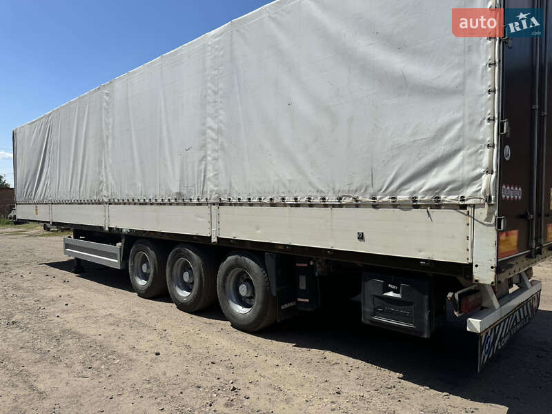 Тентованный борт (штора) - полуприцеп Krone SDP 27 2001 в Мене